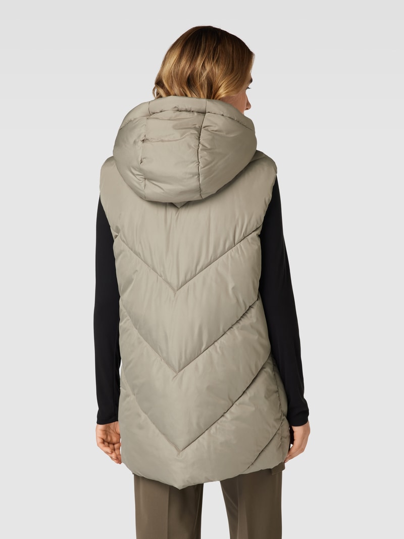 Steppweste in ärmellosem Design Modell 'BEVERLY' in stein