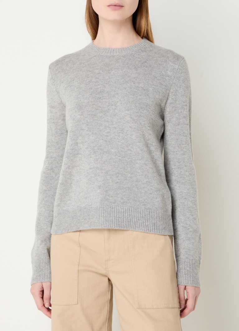 Pull en maille fine MaxMara Fedora en mélange de cachemire avec écussons