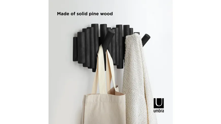 umbra Picket Wandgarderobe schwarz