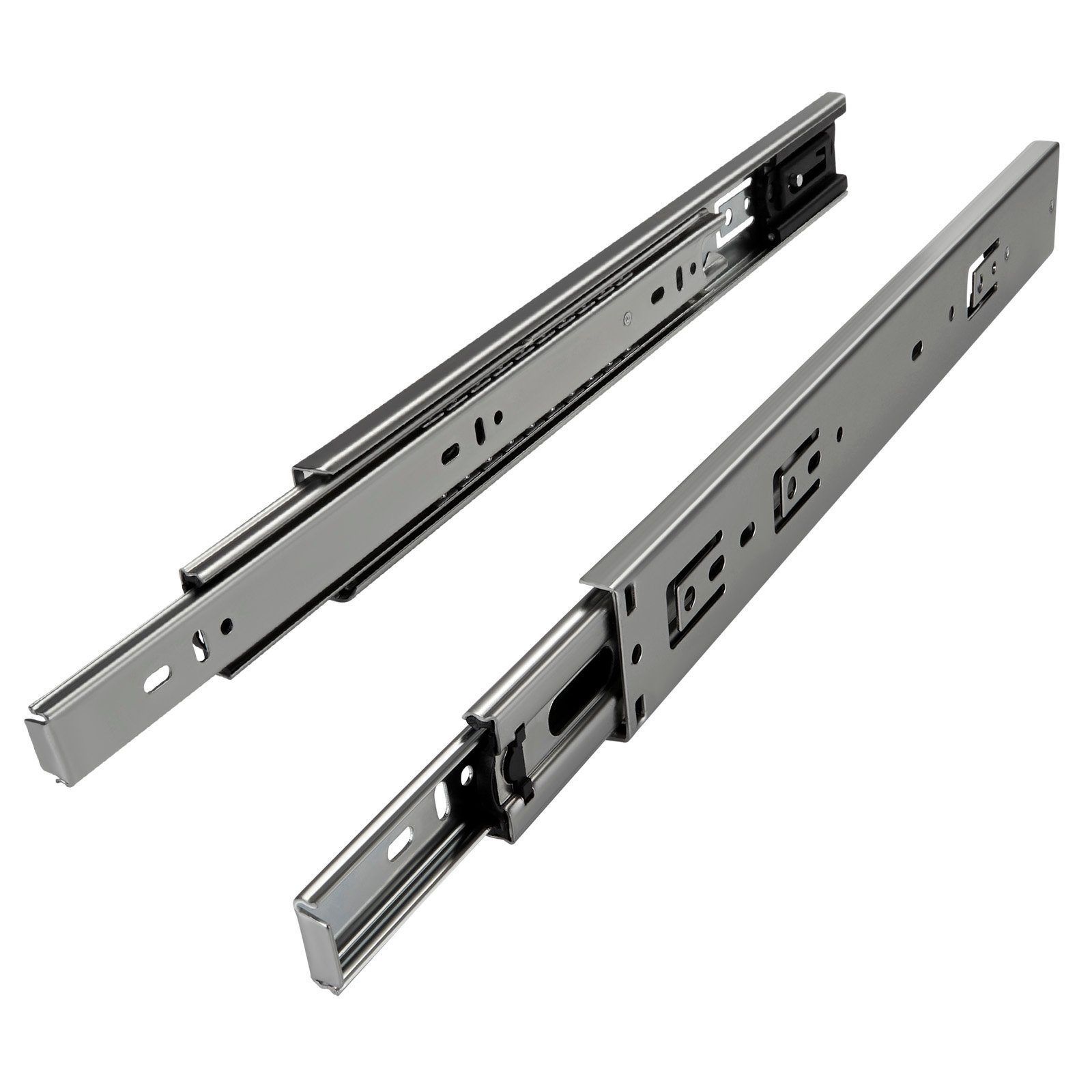 SO-TECH® Auszug Vollauszug kugelgelagert mit Tragkräften 35 oder 45 kg (2 St), mit Tragkräften 35 oder 45 kg, Längen 250 - 750 mm