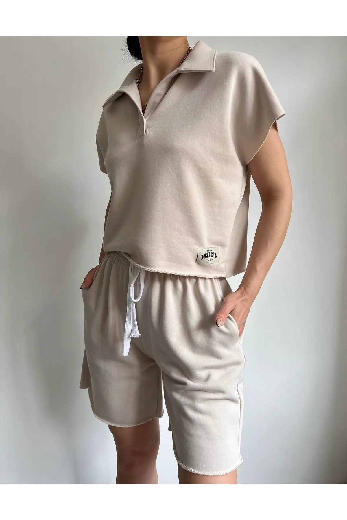 MAİ COLLECTİON  Zweiteiler - Ecru - Regular Fit