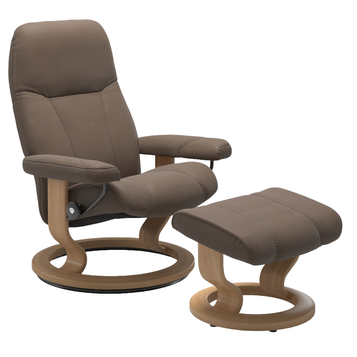 Stressless Sessel Consul M Classic mit Hocker Braun