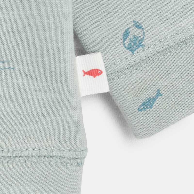 Sweat zippé bébé garçon en molleton bleu Absorba
