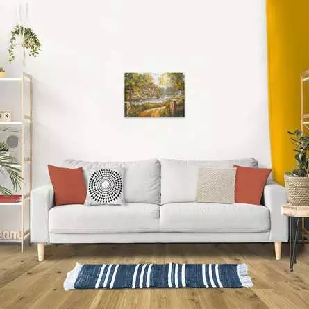 Puzzle 500 Teile - Cottage am Fluß
