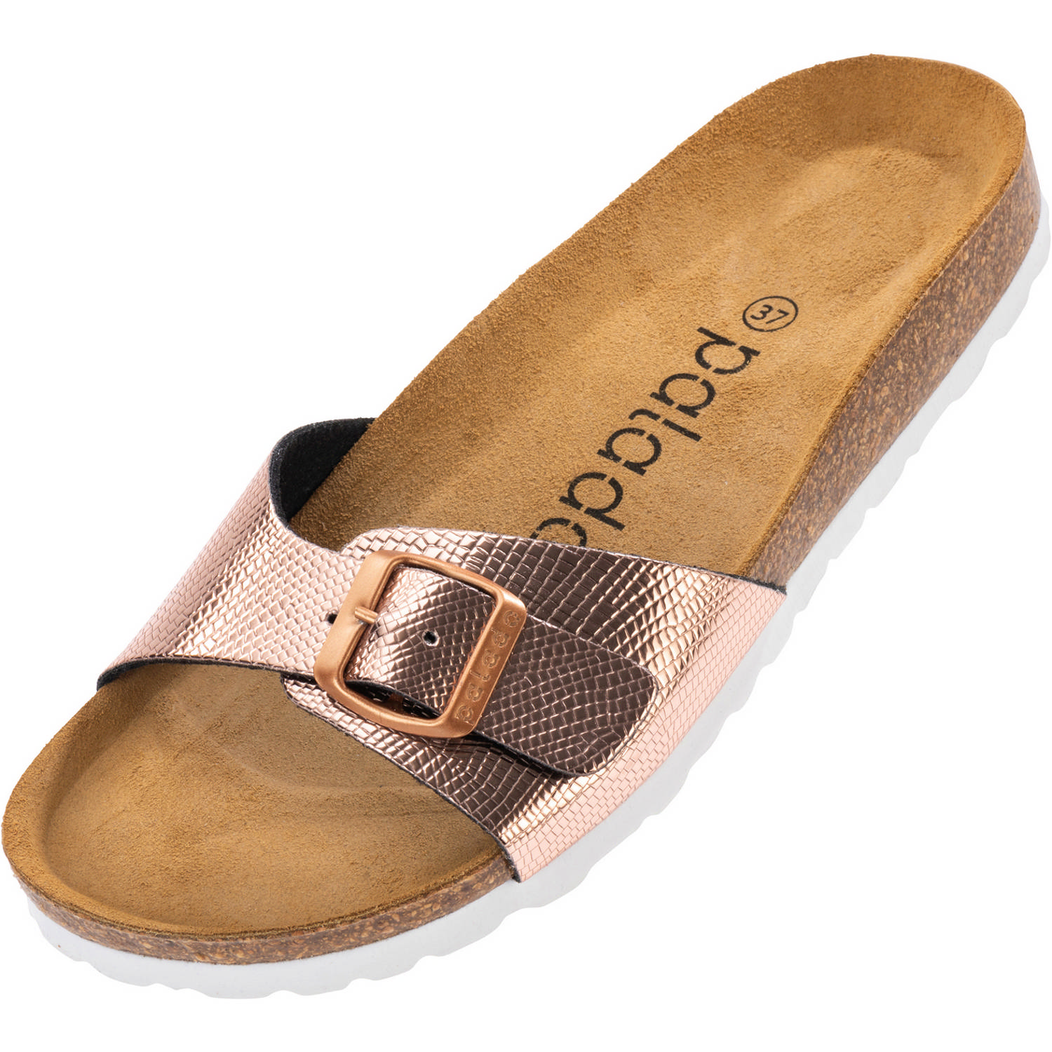 Palado Malta Coralino, Pantoletten, Damen, Metallic Snake Rose
