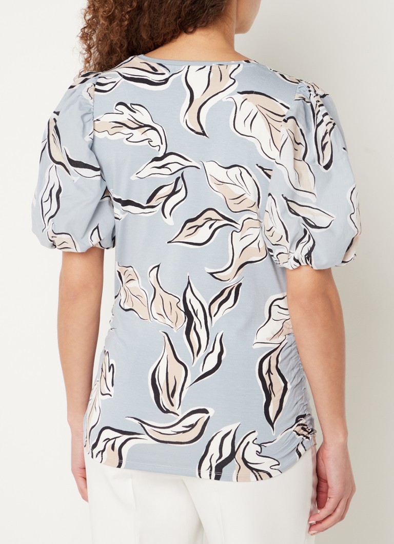 Phase Eight Aaliyah jersey top with leaf print