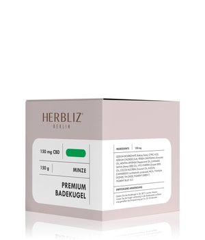 HERBLIZ Minze CBD Badekugel-150 g