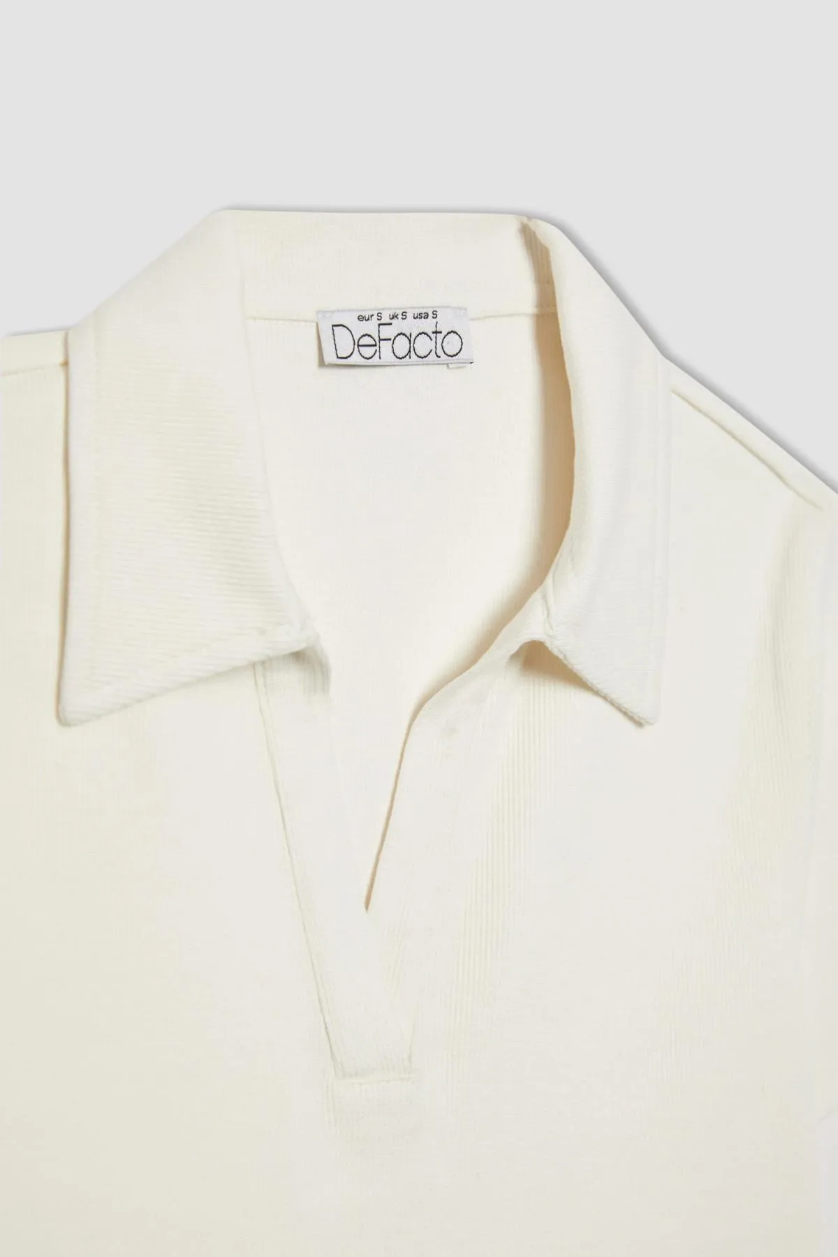 DeFacto  T-Shirt - Weiß - Figurbetont
