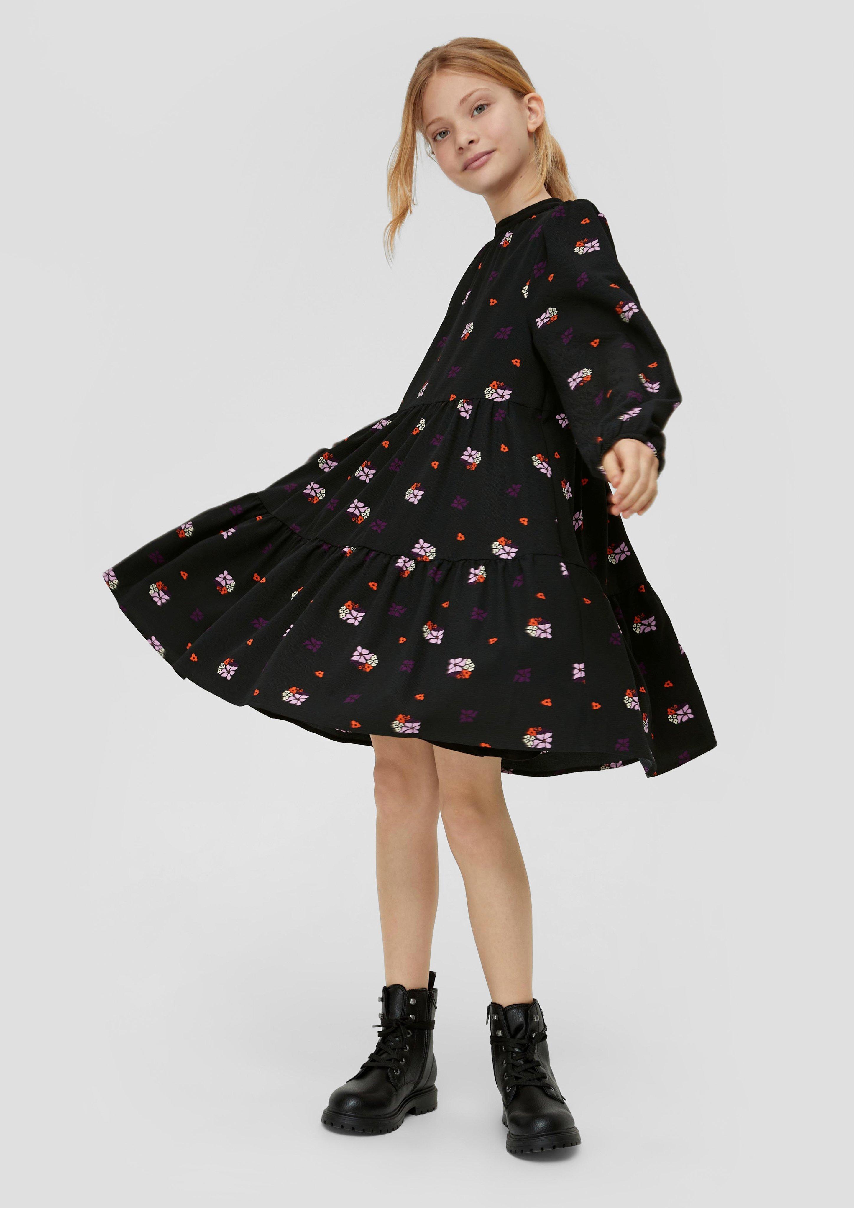 Crêpe-Kleid mit Raffung  2134012-99A1