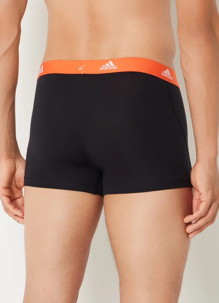 Adidas boxer shorts with logo waistband in a 3-pack