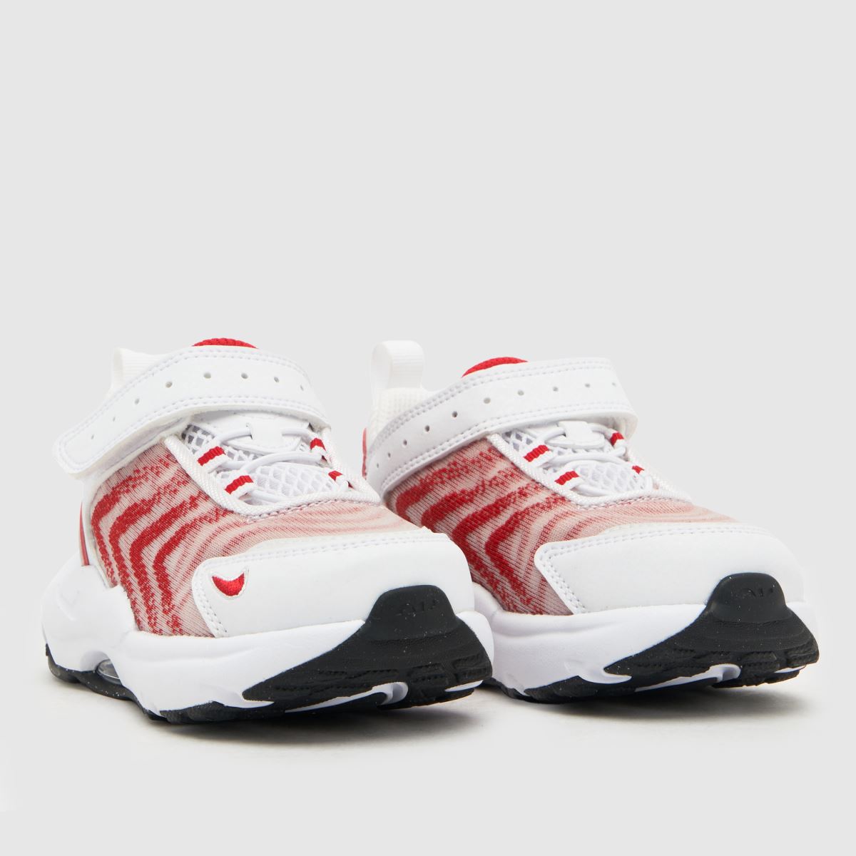Nike vita & röda Air Max TW flickor småbarnsskor