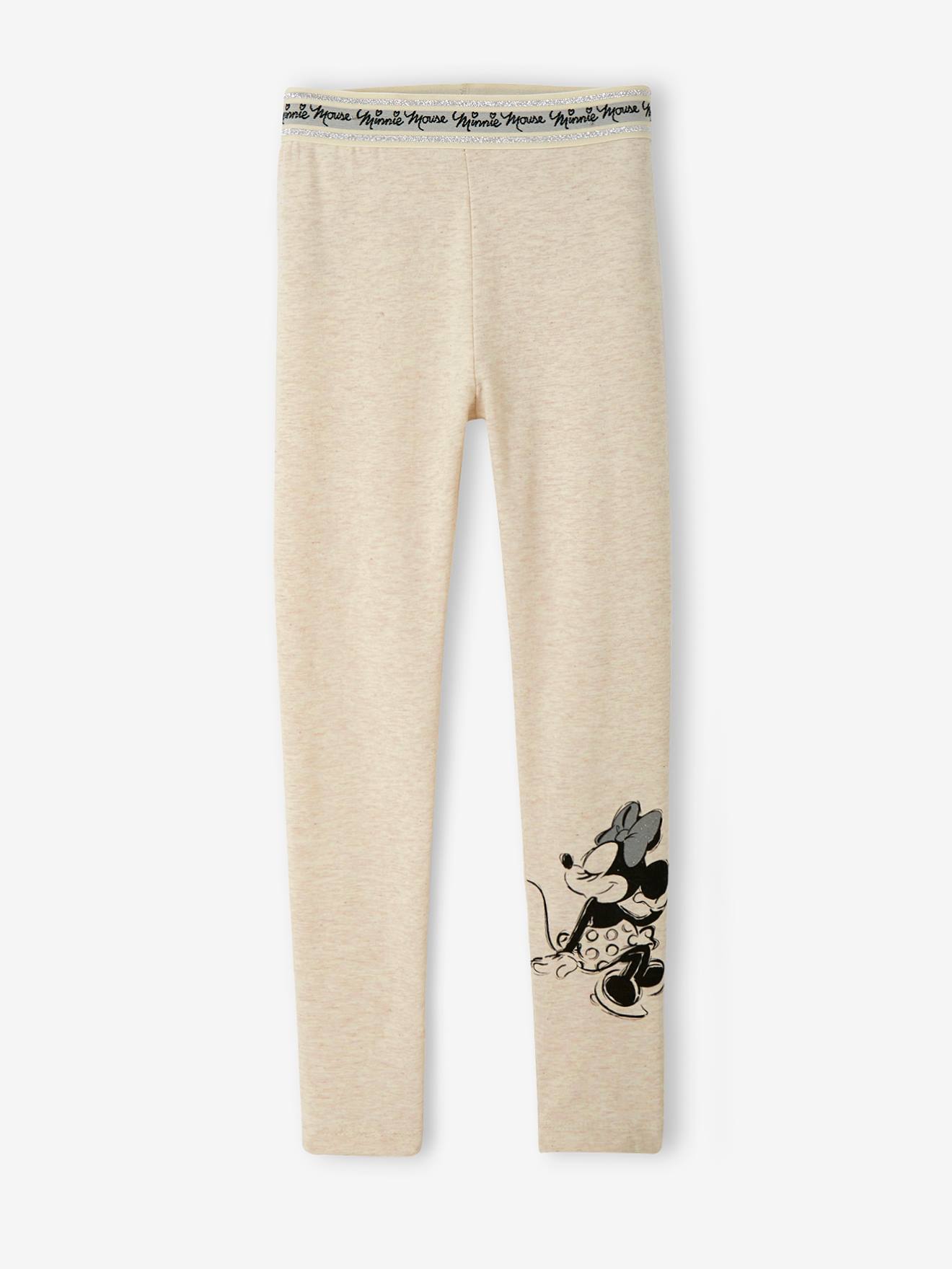 Legging fille DS® Minnie beige chiné