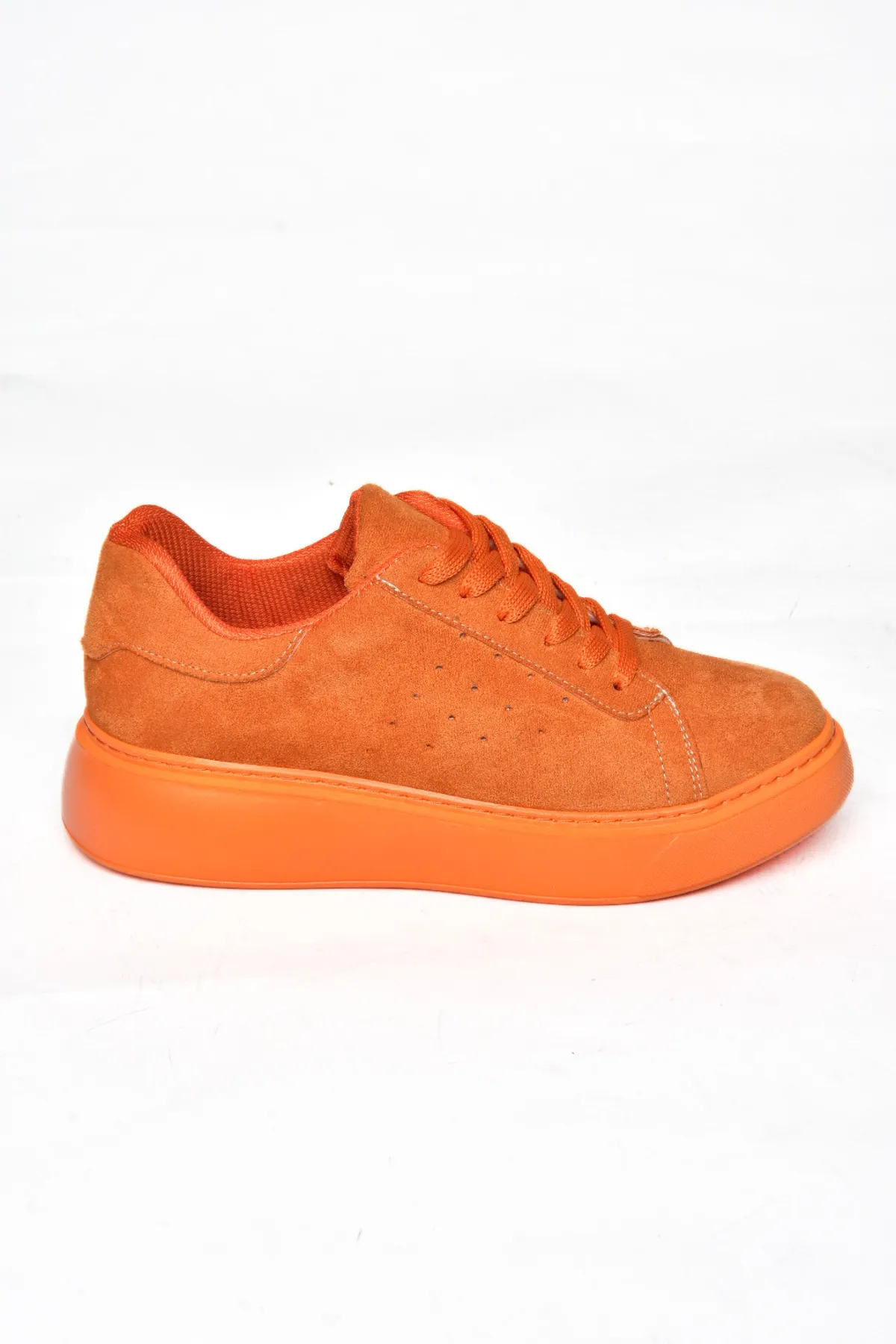Fox Shoes  Orangefarbene Wildleder-Sportschuhe für Damen