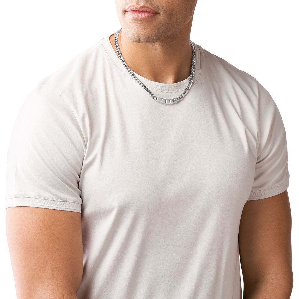 Emporio Armani Chaînette Acier inoxydable collier