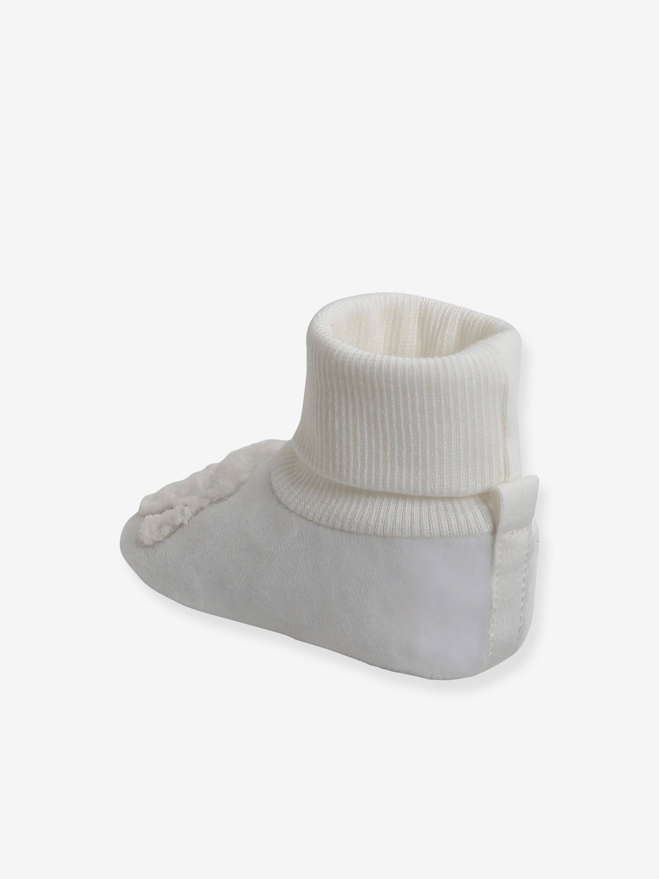 Chaussons de parc chaussettes bébé écru