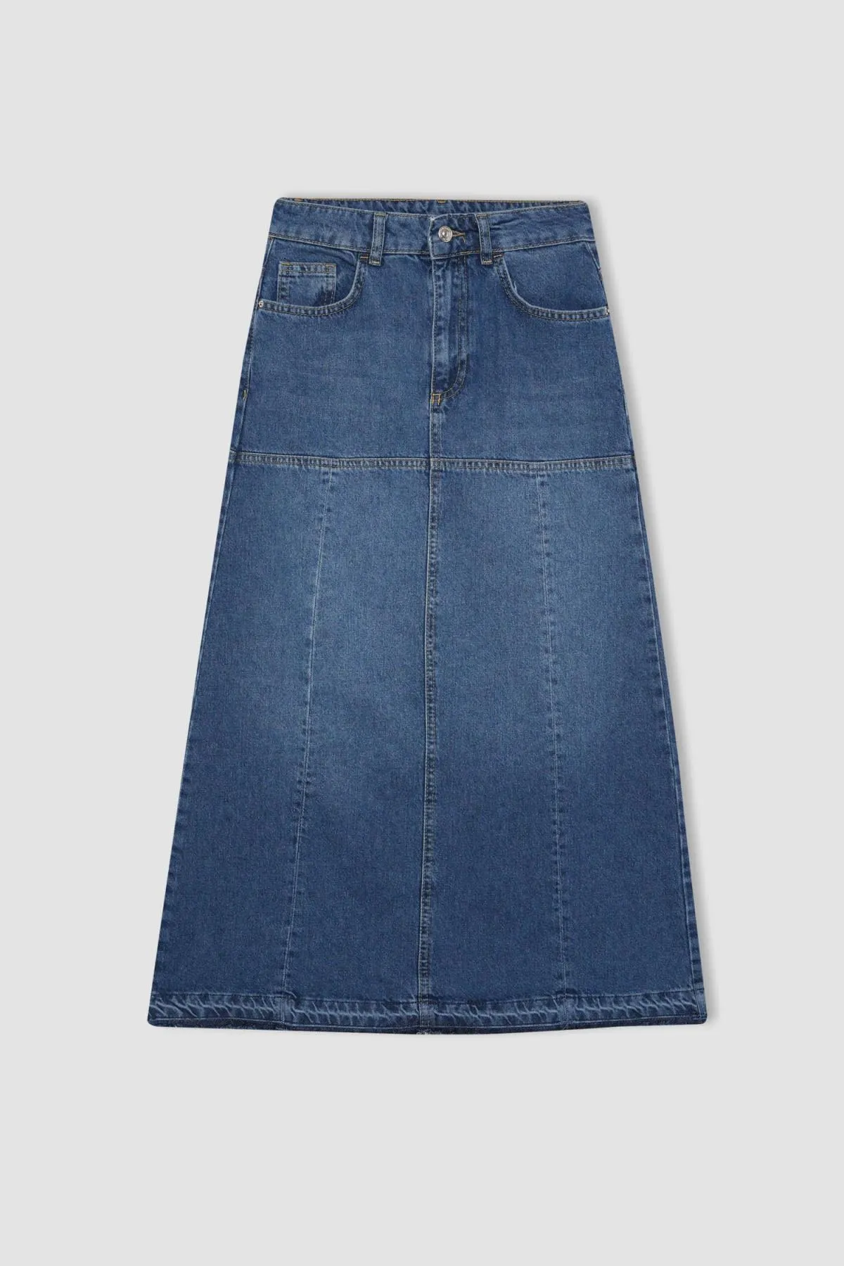 DeFacto  Lang geschnittener Jeans-Midirock B3237ax23wn