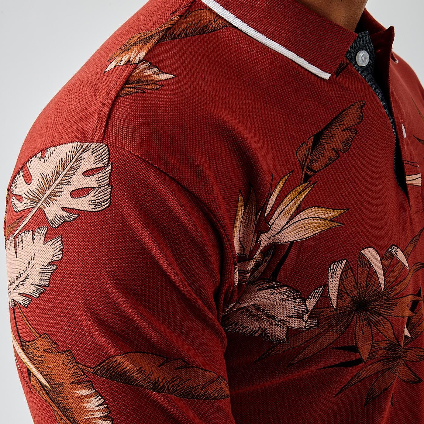 BERNI  Polo imprimé homme 100% coton