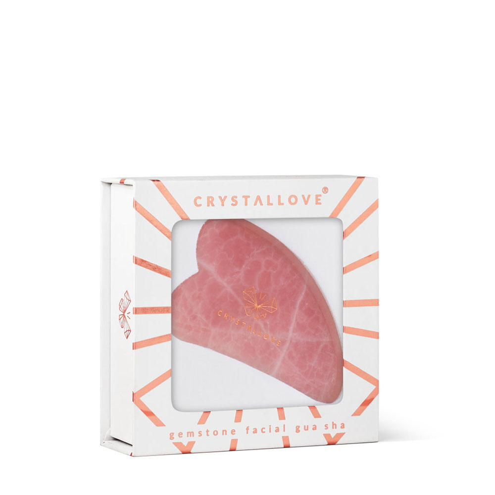 crystallove CRYSTALLOVE Rose quartz gua sha