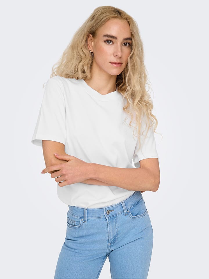 ONLY Shirt in Weiß günstig kaufen