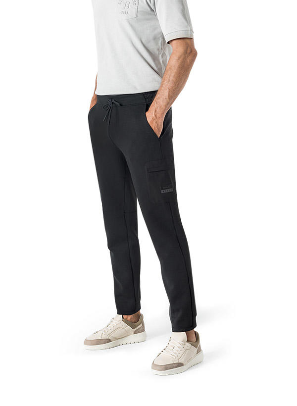 BOGGI MILANO, Sweatpants, Baumwolle, anthrazit