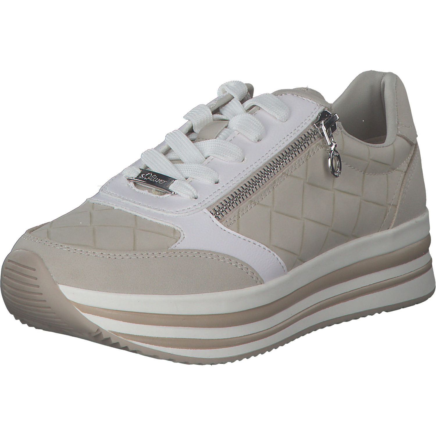 s. Oliver 23624, Sneakers Low, Damen, Beige