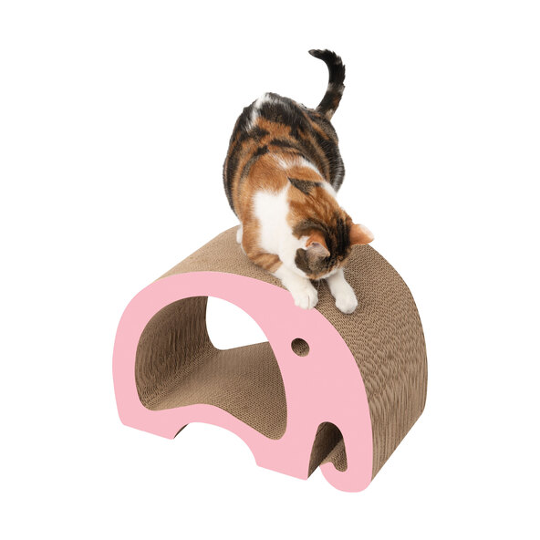 2-in-1 Katzen-Kratzpappe Zoo Scratcher Elefant