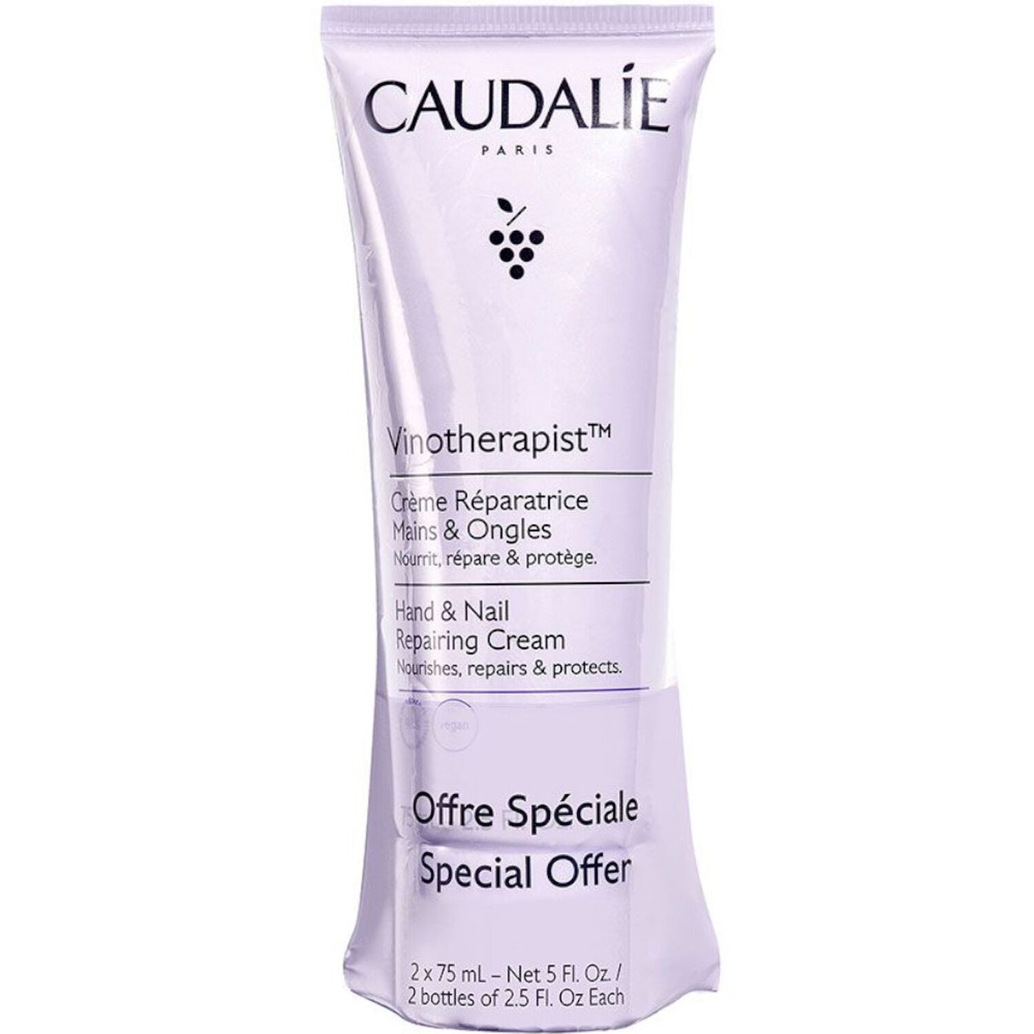 Caudalie Vinotherapist Duo Crème Réparatrice Mains & Ongles 2x 75 ml