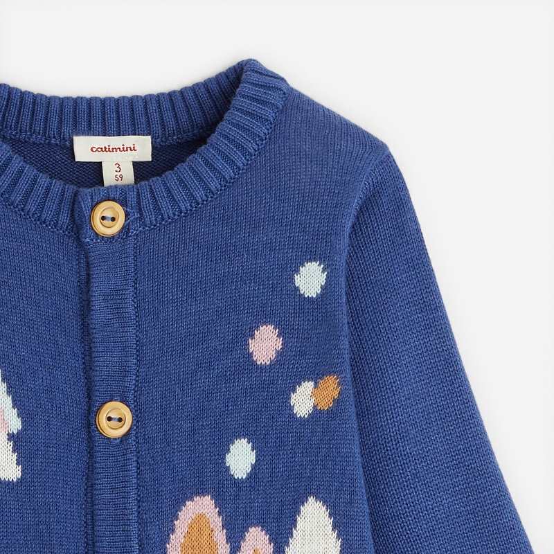 Combinaison bébé mixte bleu marine en tricot Catimini
