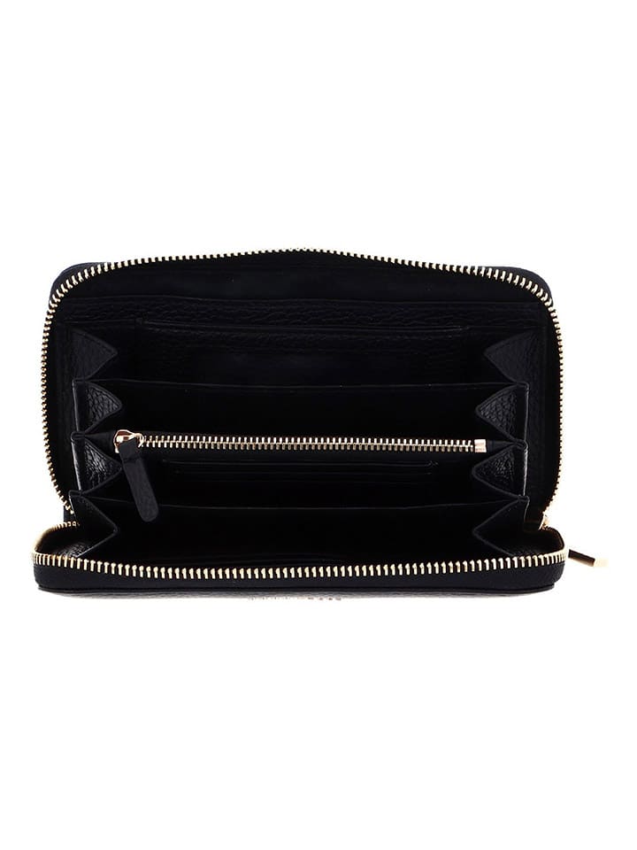 COCCINELLE Leder-Geldbörse in Schwarz - (B)18 x (H)10 cm günstig kaufen onesize