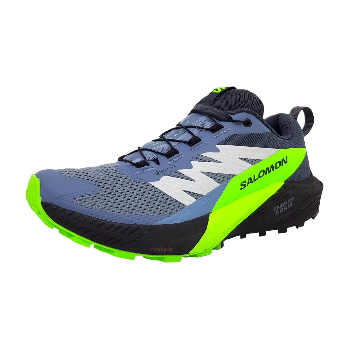 Salomon Sense Ride 5 GTX L4731280028 Grau flint/ black/ green gecko