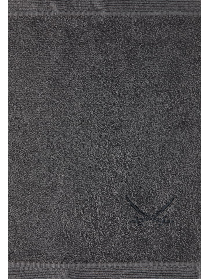 Sansibar Seiftuch 6er Set Frottier-Serie Classic, 30x30 cm in Anthrazit günstig kaufen 30x30 cm