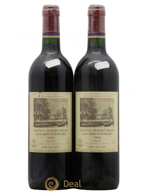 Château Duhart-Milon 4ème Grand Cru Classé  1990 - Lot de 2 Bouteilles