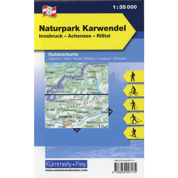 KuF Österreich Outdoorkarte 08 Alpenpark - Karwendel 1 : 35 000 - Wanderkarte