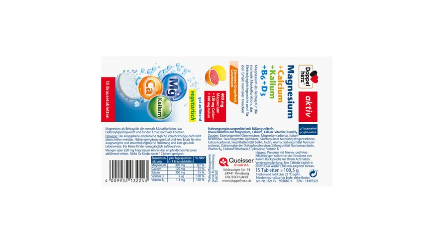 Doppelhez Magnesium + Calcium + Kalium