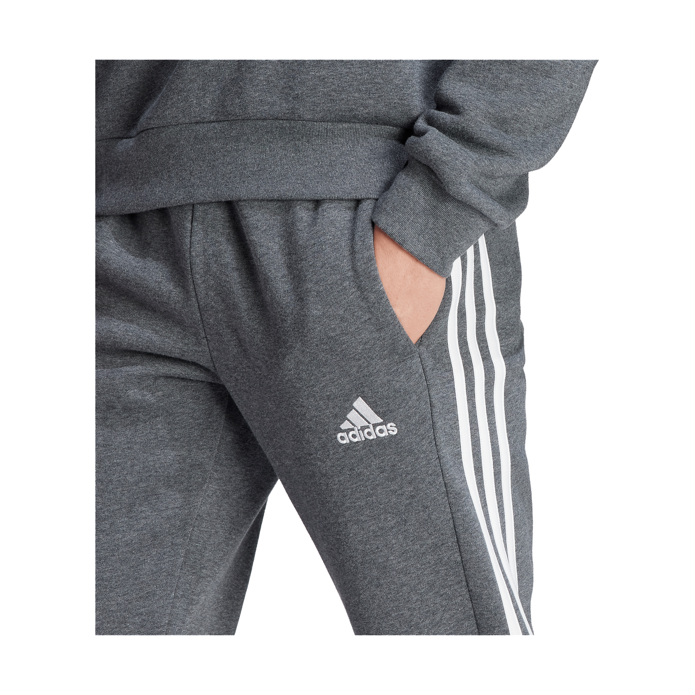 adidas 3S Fleece Jogginghose Grau