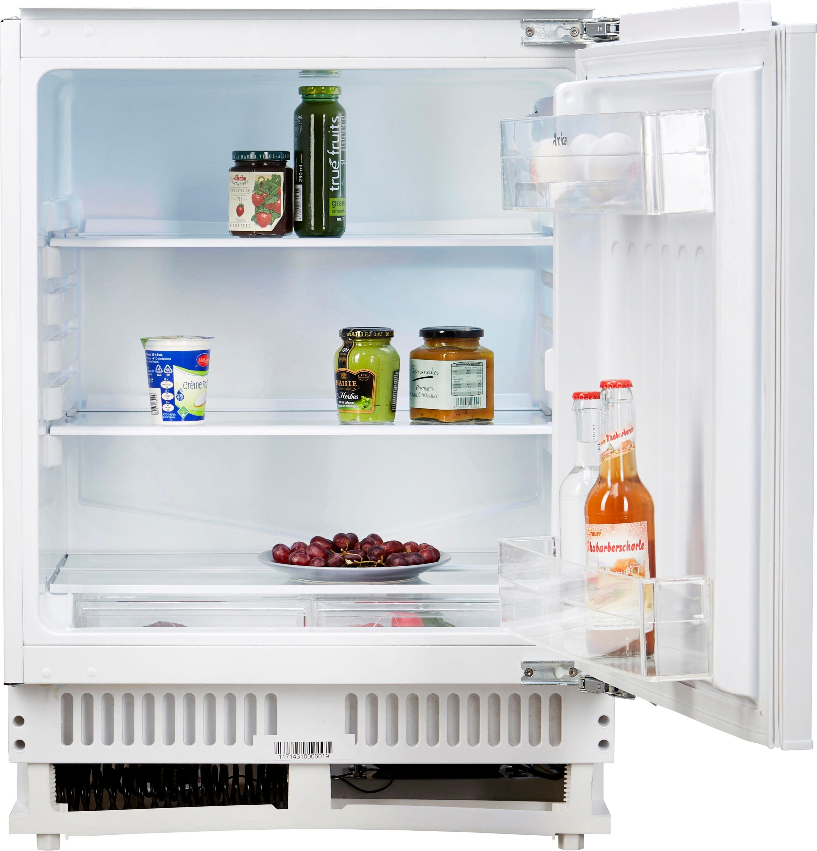 Amica Einbaukühlschrank UVKSS 351 900, 81,8 cm hoch, 60 cm breit