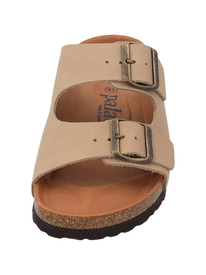 palado Pantoletten in taupe leder günstig kaufen