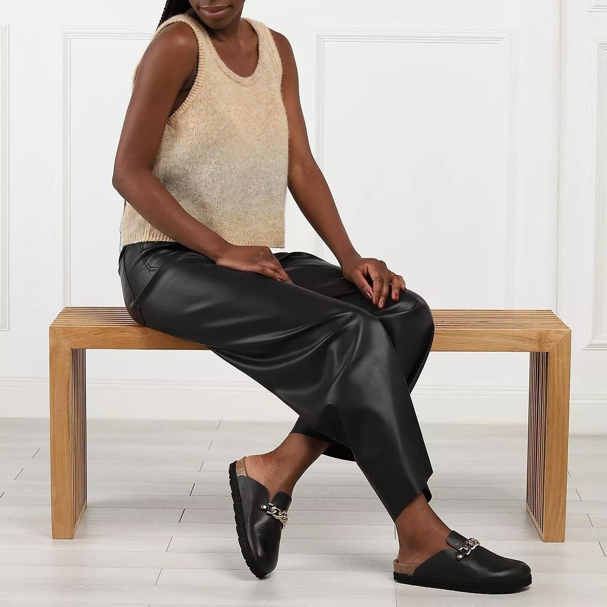 L´AUTRE CHOSE Pantoletten schwarz Mule