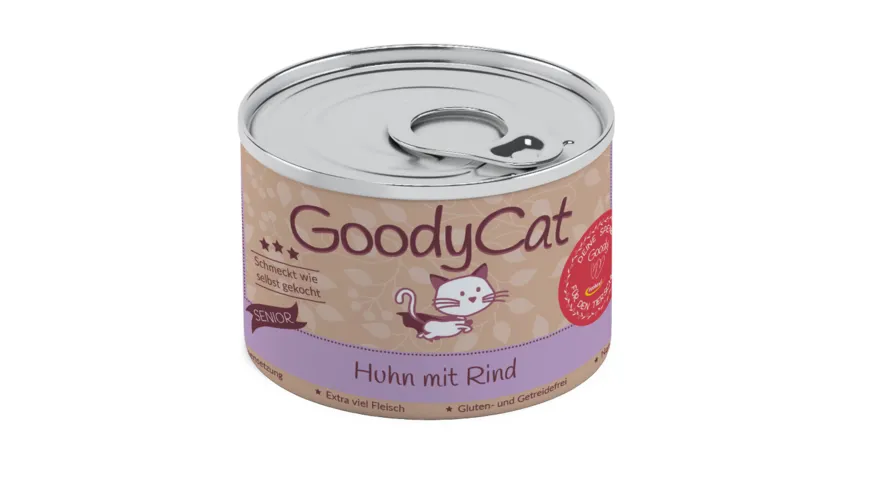 Goodycat Katzen Nassfutter mit Rind & Ente 180 g