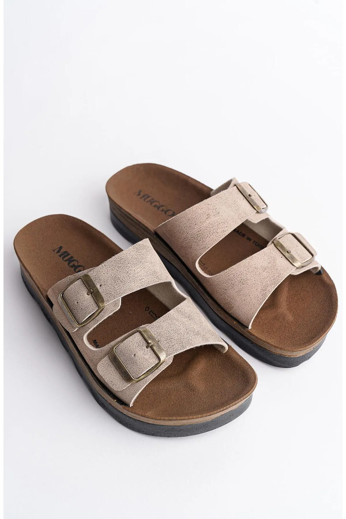 MUGGO  Rehda garantiert zwei Schnallen, bequeme Sohle, verstellbare Unisex-Hausschuhe