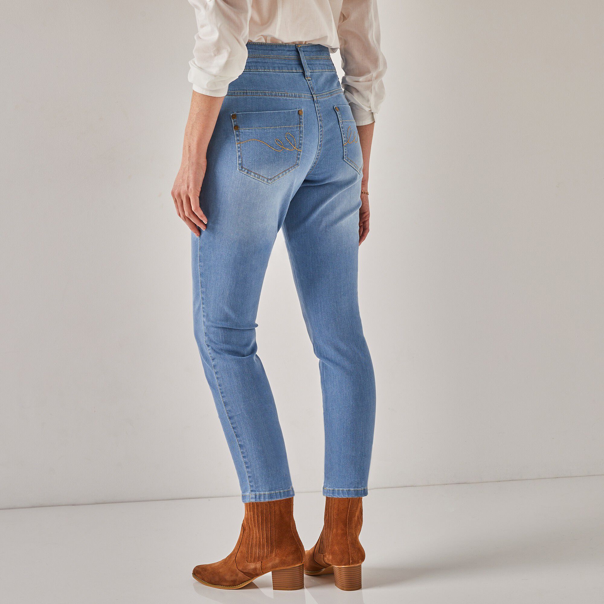 Jean 7/8ème fuselé stretch