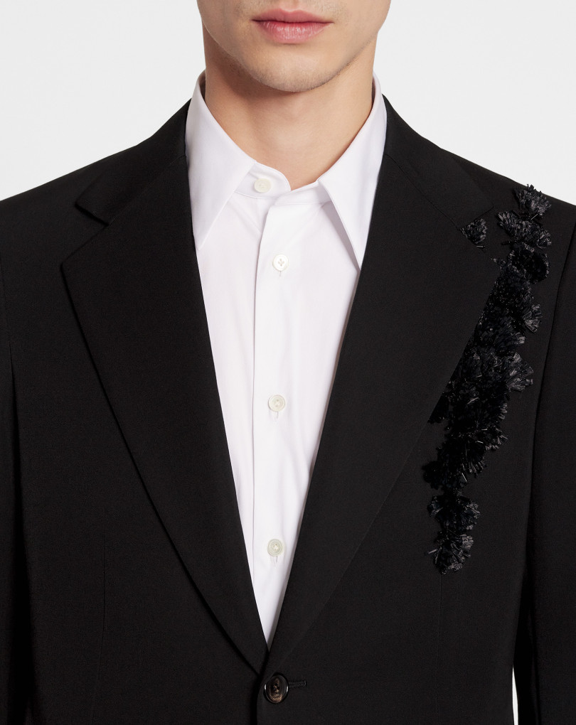 VESTE BRODÉE À BOUTONNAGE SIMPLE