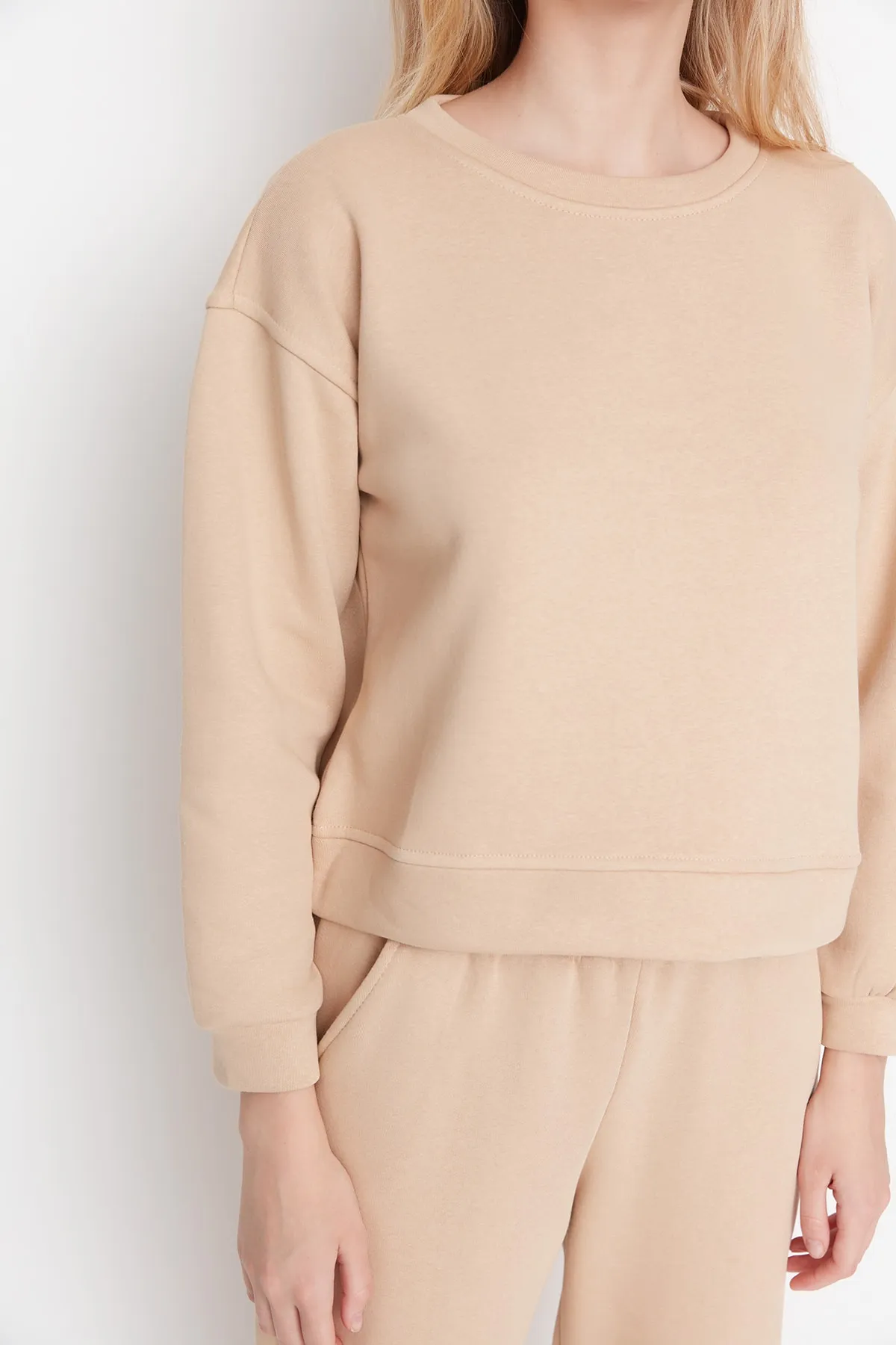 Trendyol Collection  Trainingsanzug - Beige - Regular Fit