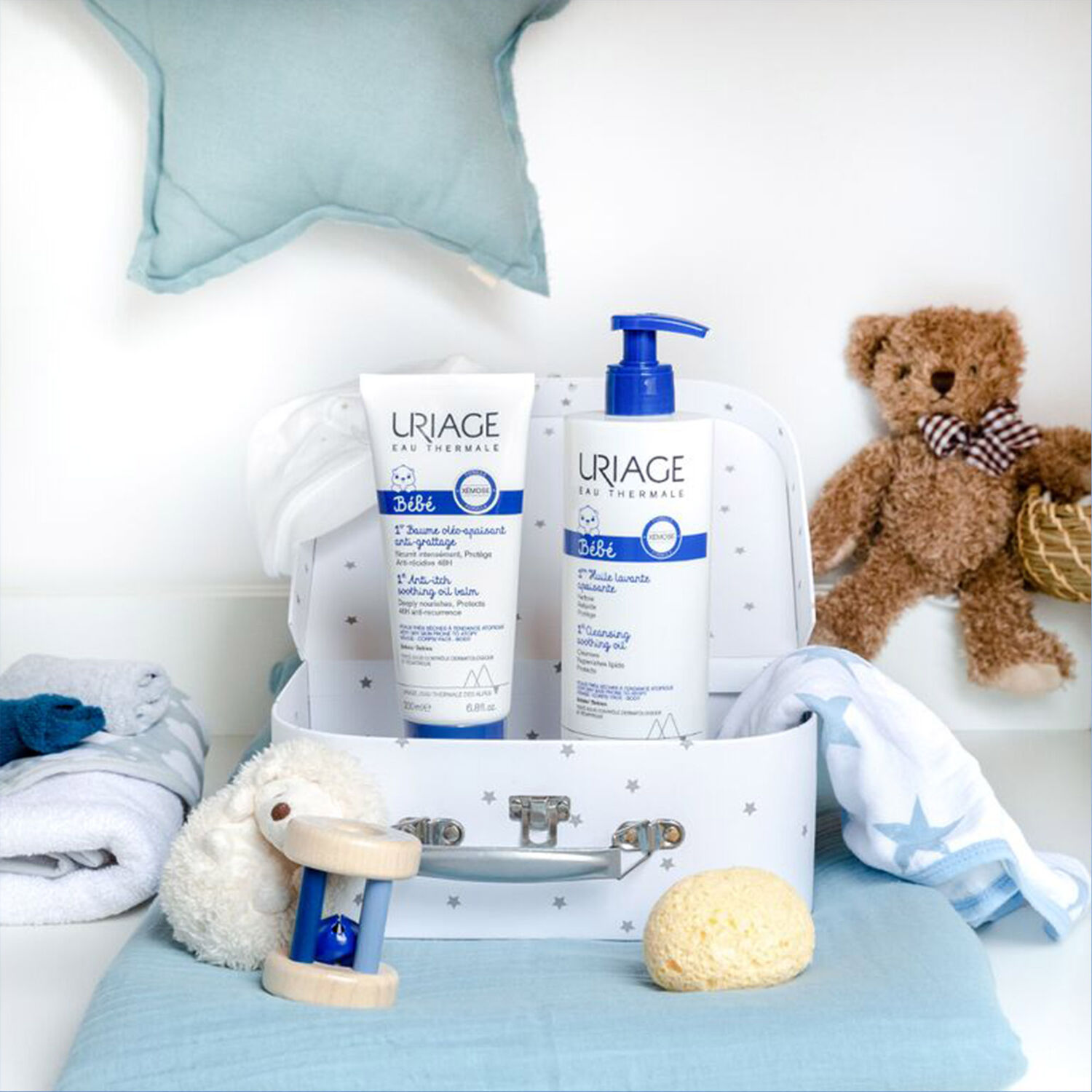 Uriage Bébé - 1er Baume Oléo-Apaisant Anti-Grattage Nourrit Intensément & Protège