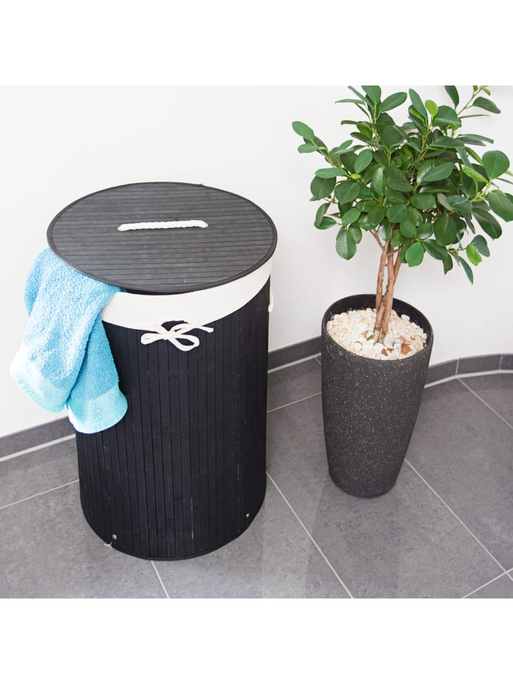 relaxdays 2x Wäschekorb in Schwarz/ Weiß - Je 80 l günstig kaufen onesize