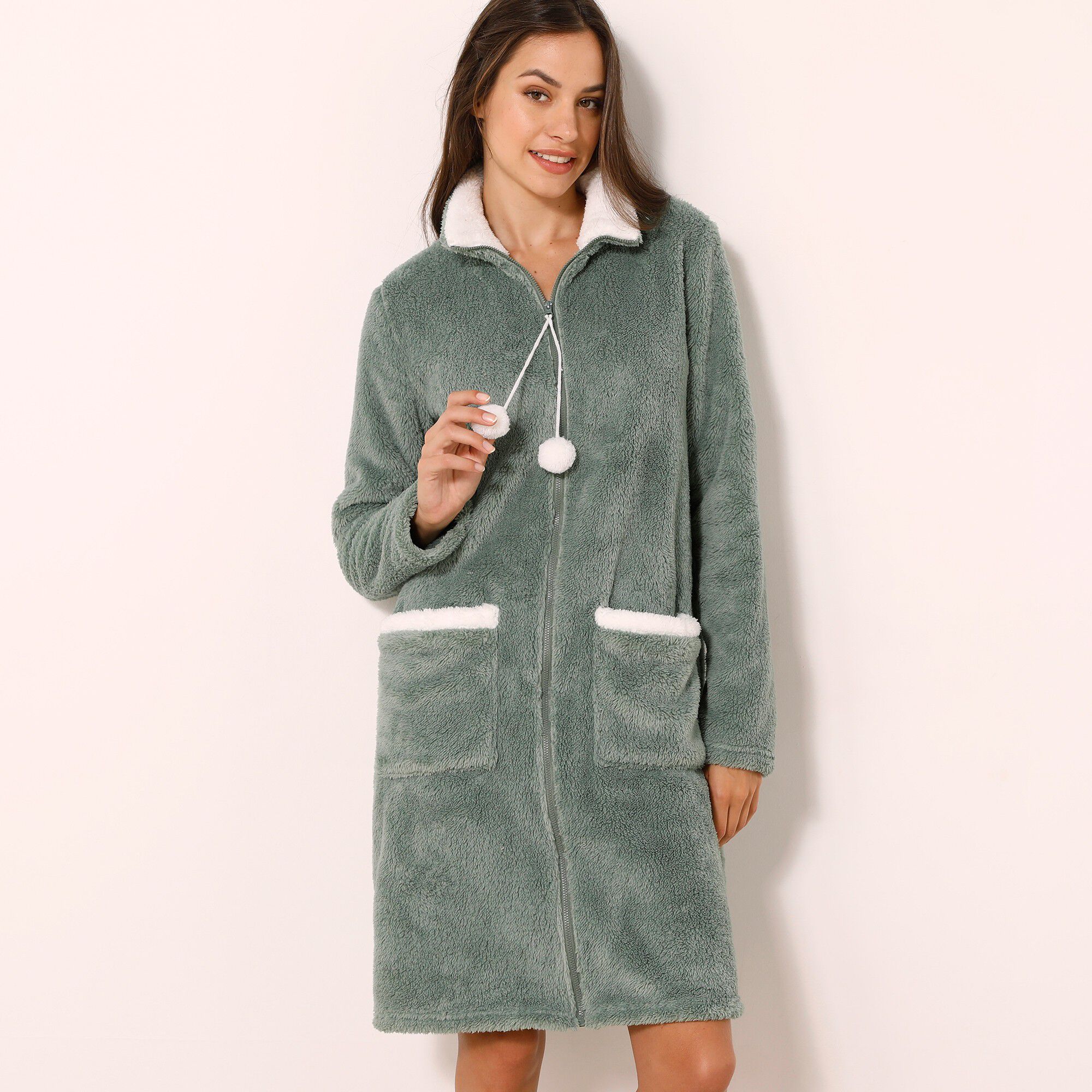 Robe de chambre maille polaire