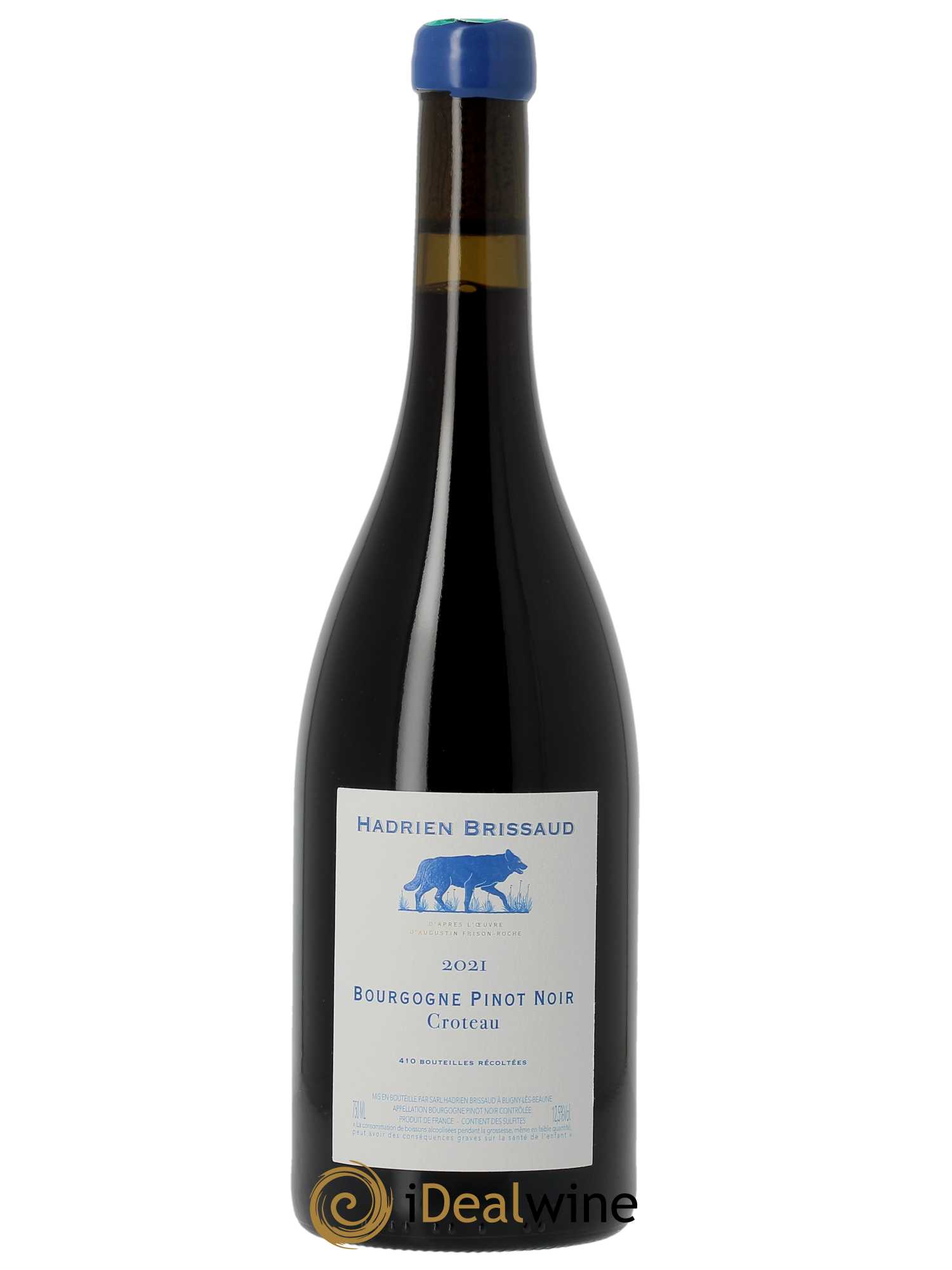 Bourgogne Pinot Noir Croteau Hadrien Brissaud  2021 - Lot de 1 Bouteille