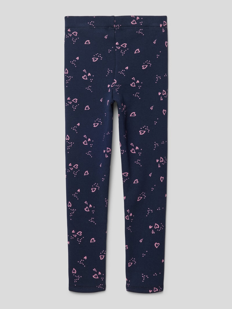 Leggings mit elastischem Bund in marineblau