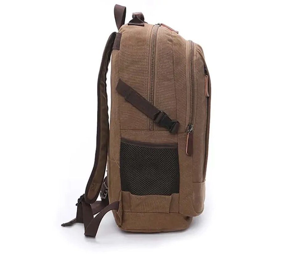 D-IDEAZ Notebook-Rucksack Canvas Rucksack für Business und Freizeit - Praktischer Begleiter, Fach für Notebook und Tablet