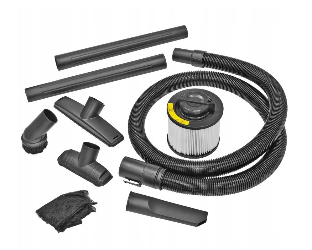 DeWalt DXV30SAPTA Ηλεκτρική σκούπα υγρής/ξηρής αναρρόφησης από ανοξείδωτο ατσάλι 30 λίτρων με PTA